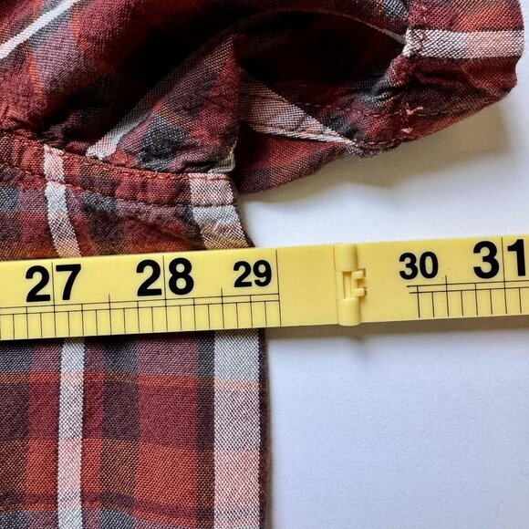 Carhartt Loose Fit Plaid Short Sleeve Shirt 3XL | 100% Cotton Workwear - Picture 7 of 8